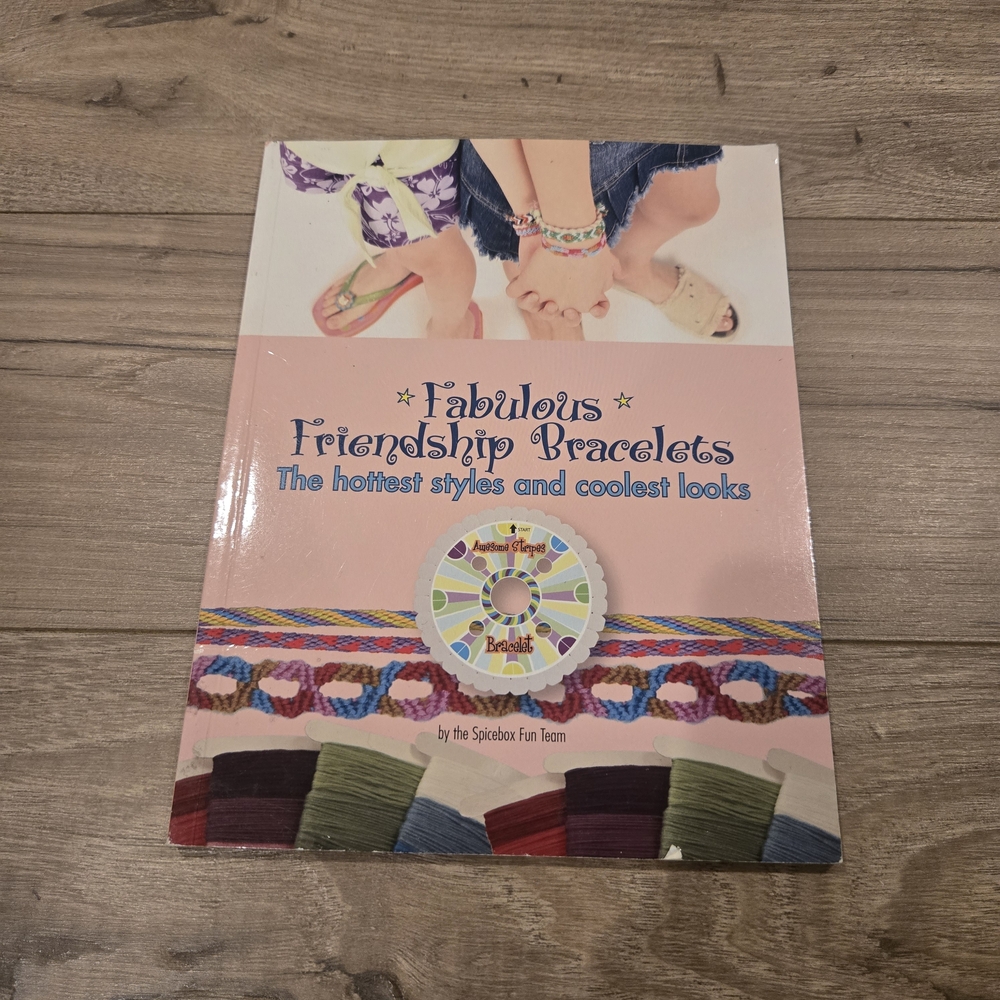 Spicebox Fabulous Friendship Bracelets Book - Vintage Y2K Craft Book Nostalgia